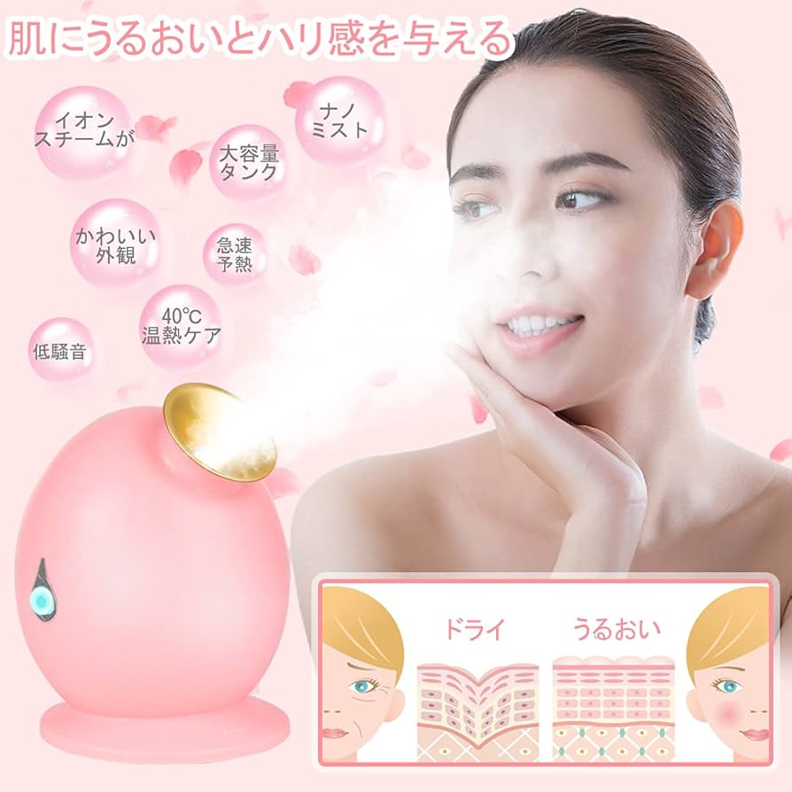 ナノケア スチーム美顔器 温スチームでうるおいを与えてもちもち肌！パナソニックの「ナノケア